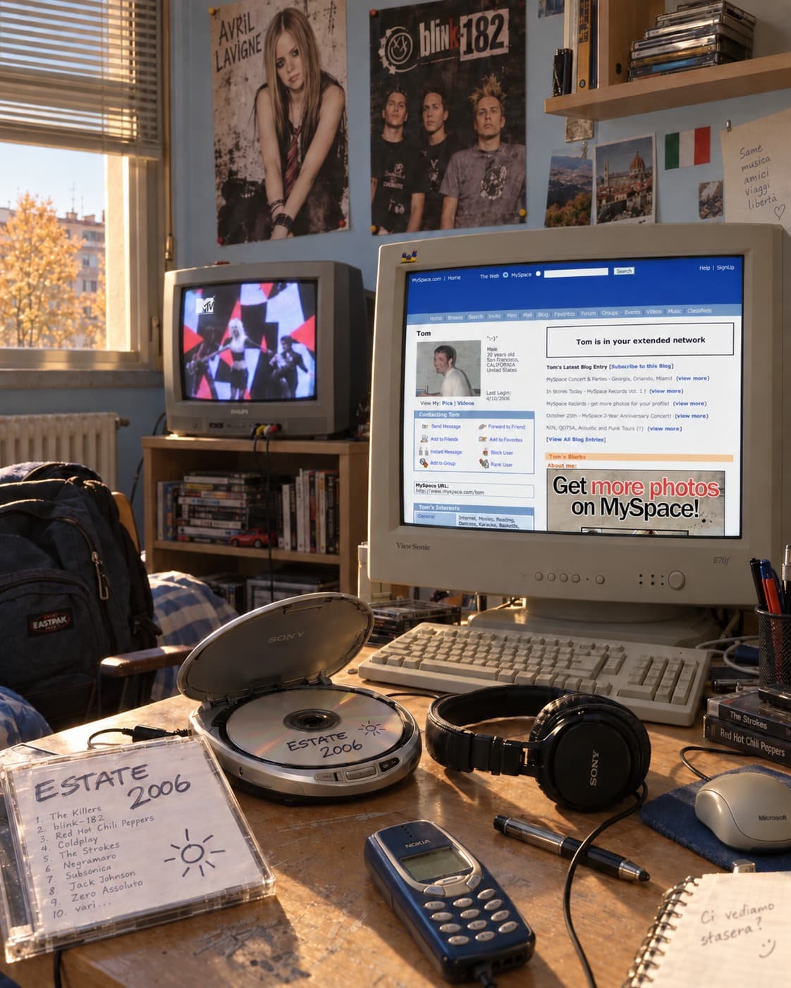 La cameretta di MySpace